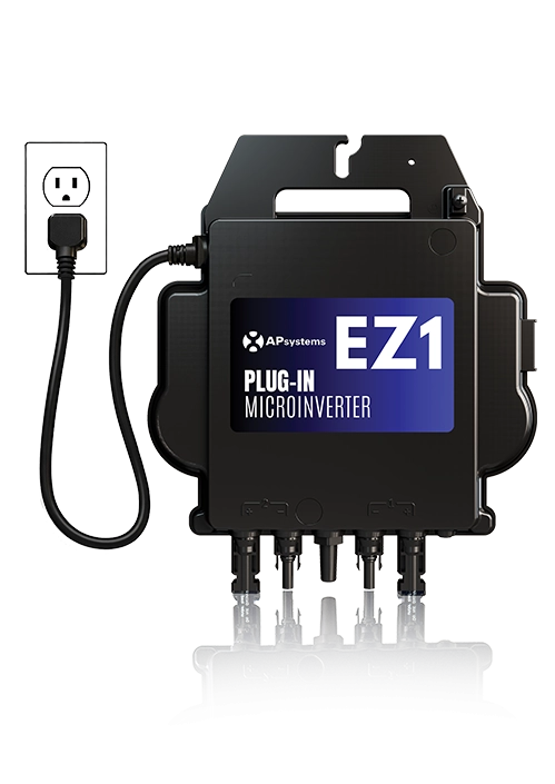 APSystems EZ1 Plug-In Ready Microinverter 2-to-1 (EZ1-LV-NA) (5m Power Cord Included)