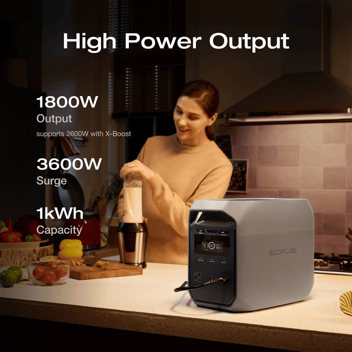 EcoFlow DELTA 3 Classic Portable Power Station - View 5 | Solwel