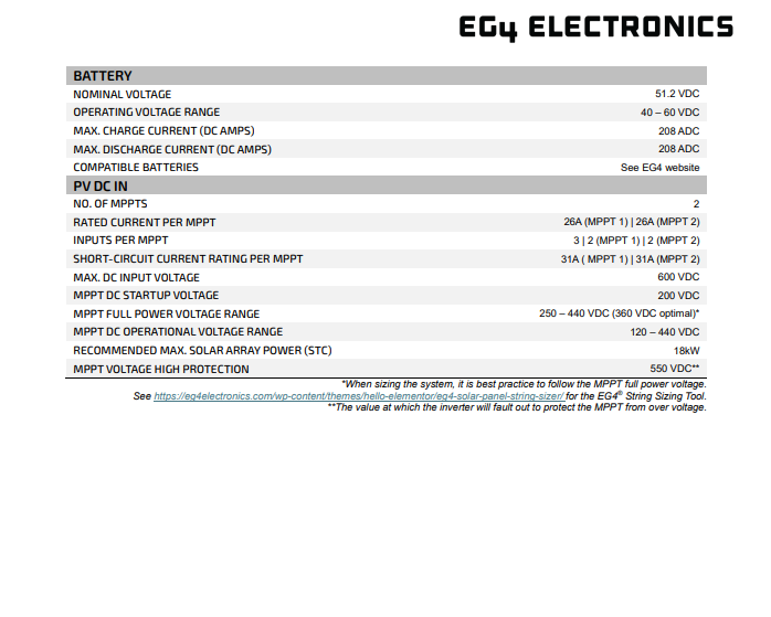 EG4 FlexBOSS18 13kW AC Hybrid Inverter (1589004)