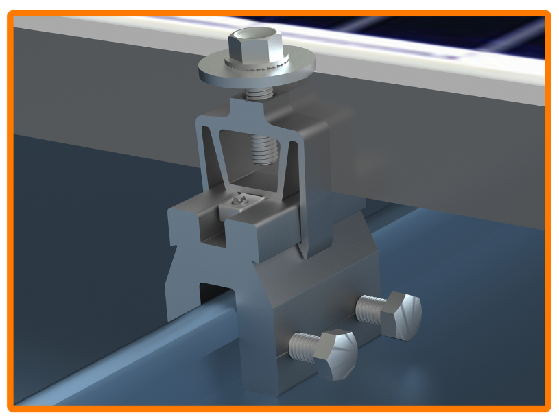 Sunmodo Standing Seam Clamp 13mm Silver (SS-13-S)