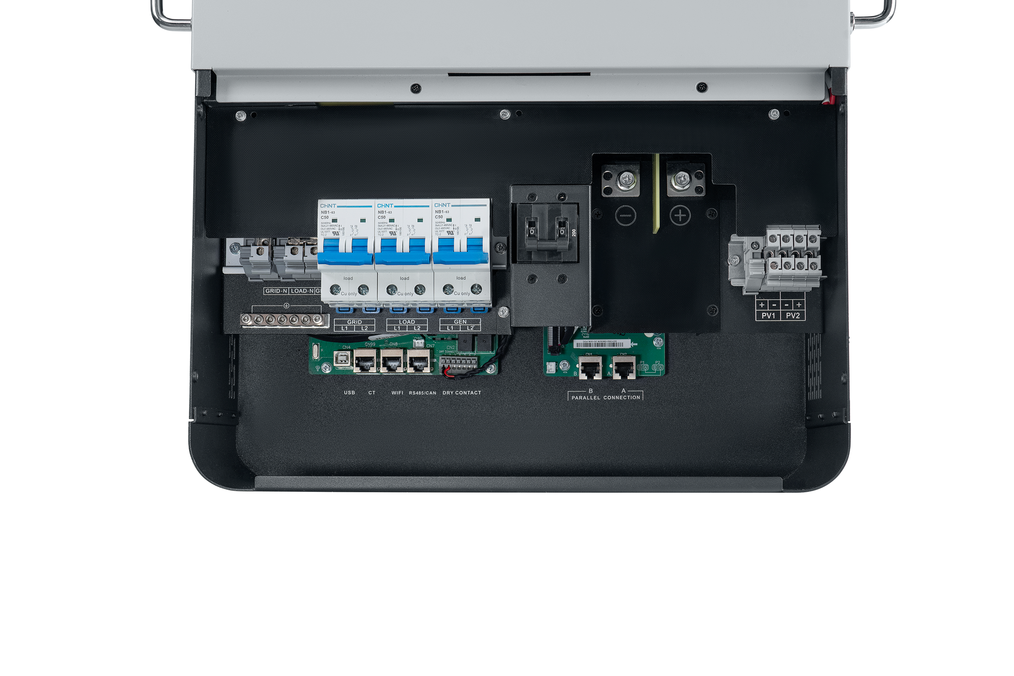 Fortress Power Envy True 12kW hybrid inverter - front panel display