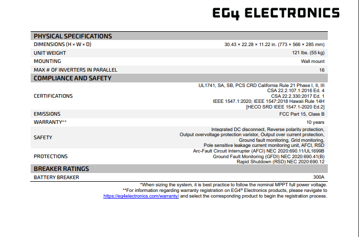 EG4 FlexBOSS21 16kW AC Hybrid Inverter (1589004)