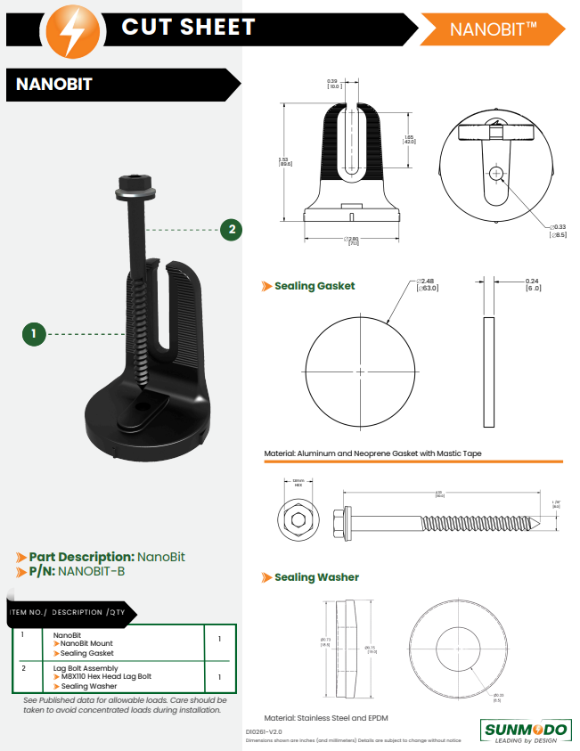Sunmodo NanoBit-B (K50065-BK1)