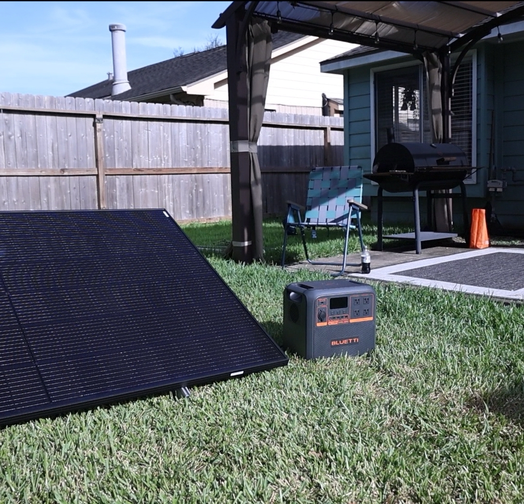 Solar panels installed and generating
