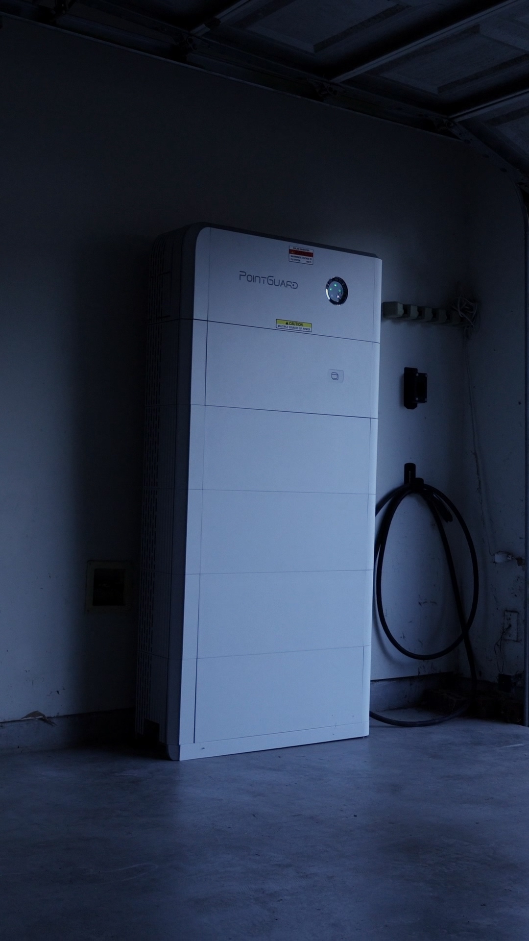 Solar plus battery storage at a home